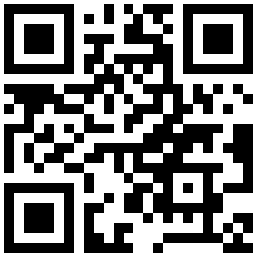 Example of a clean QR code with fewer modules